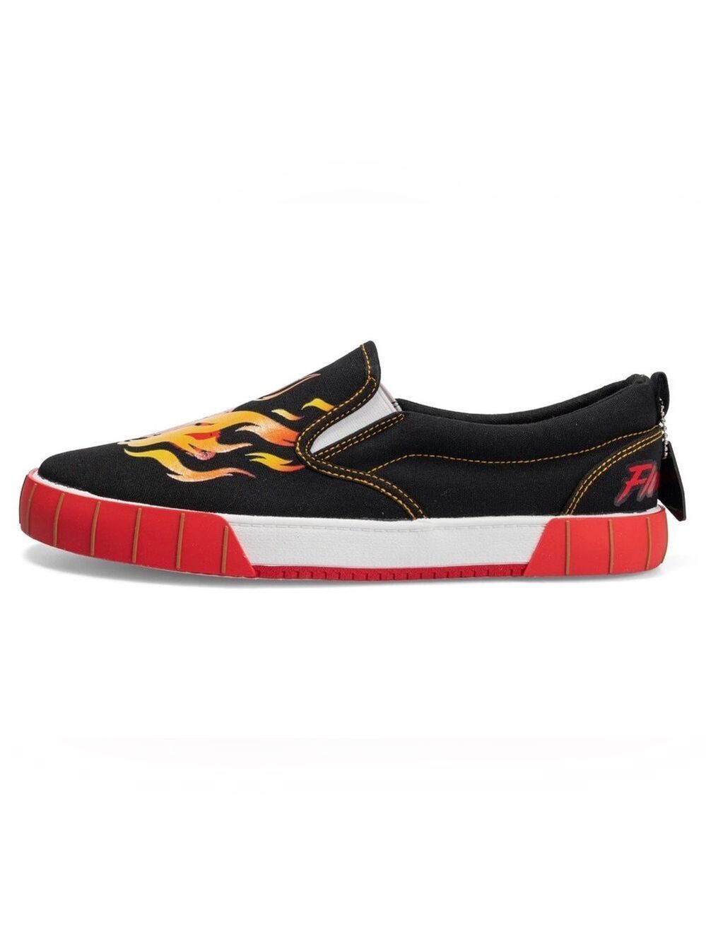 🔥🌶️Doritos Flamin’ Hot Slip-On Sneakers Men’s Size 10.5 Canvas Red & Black 🌶️🔥 - Picture 6 of 16